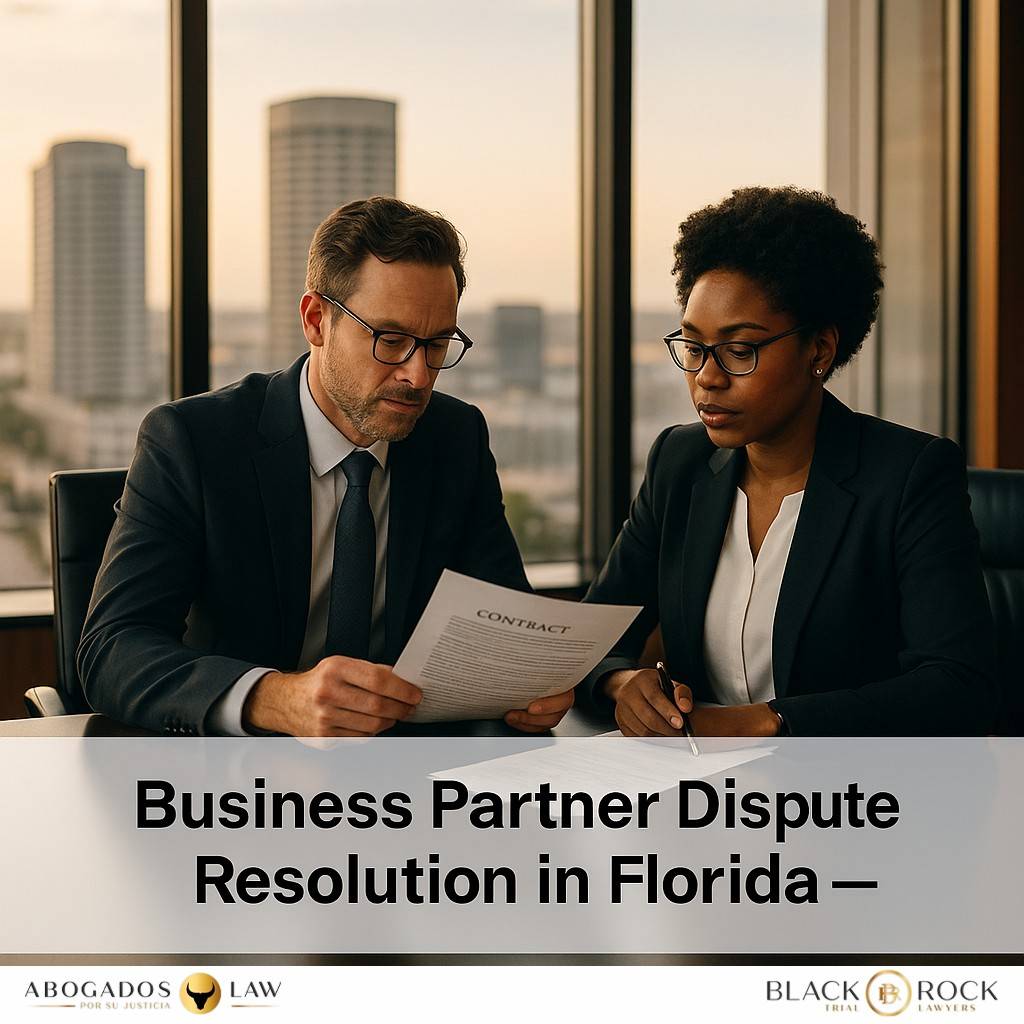 How to Handle Business Partner Disputes | Florida Business Law