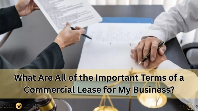 What Are All of the Important Terms of a Commercial Lease for My Business?