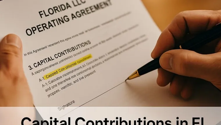 Capital Contributions: The #1 Operating Agreement Section People Skip