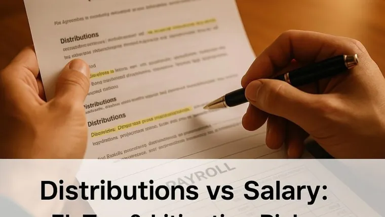 Distributions vs Salary: The Tax + Litigation Problem Nobody Explains