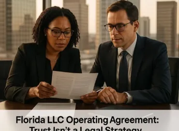 Florida LLC Operating Agreement: Why ‘We Trust Each Other’ Isn’t a Strategy