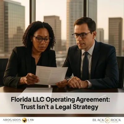 Florida LLC Operating Agreement: Why ‘We Trust Each Other’ Isn’t a Strategy
