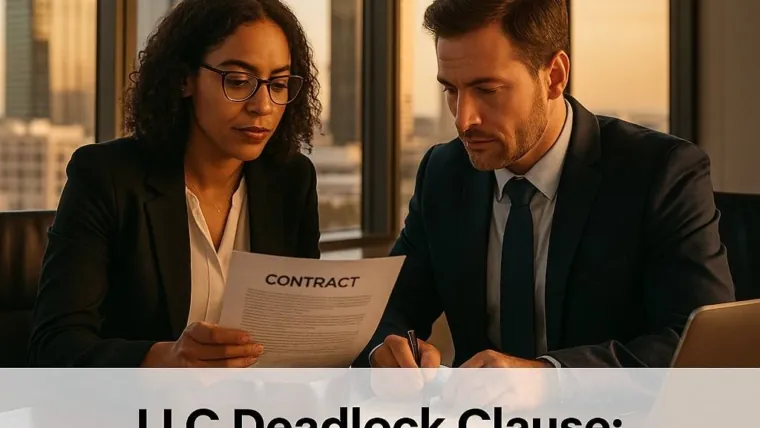 LLC Member Deadlock: The Clause That Saves Friendships (and the Company)