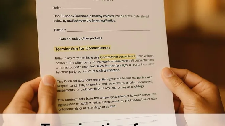 Termination for Convenience: The Clause That Lets You Walk Away Clean