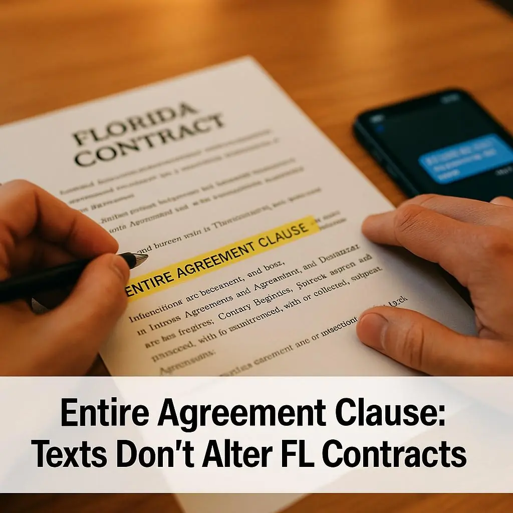 Entire Agreement Clause: Why Your Text Messages Don’t Count