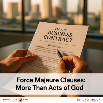 Force Majeure Isn’t Just ‘Acts of God’-Here’s What Florida Owners Miss