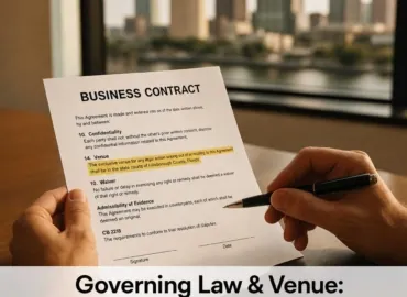 Governing Law + Venue: Where You Fight Matters More Than You Think