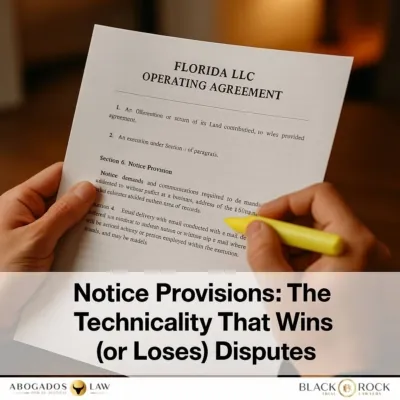 Notice Provisions: The Technicality That Wins (or Loses) Disputes
