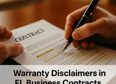 Warranty Disclaimers: Stop Accidentally Promising the Impossible