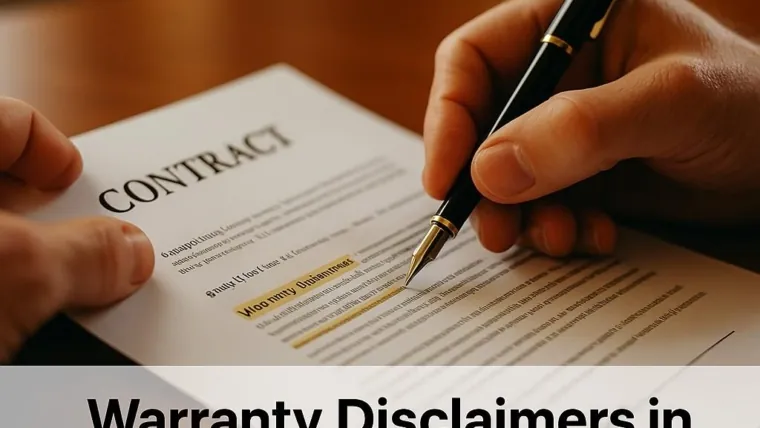 Warranty Disclaimers: Stop Accidentally Promising the Impossible