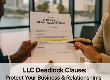 LLC Member Deadlock: The Clause That Saves Friendships (and the Company)