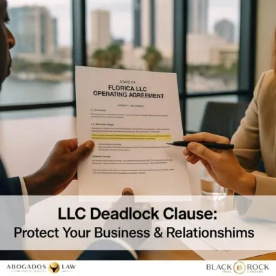 LLC Member Deadlock: The Clause That Saves Friendships (and the Company)