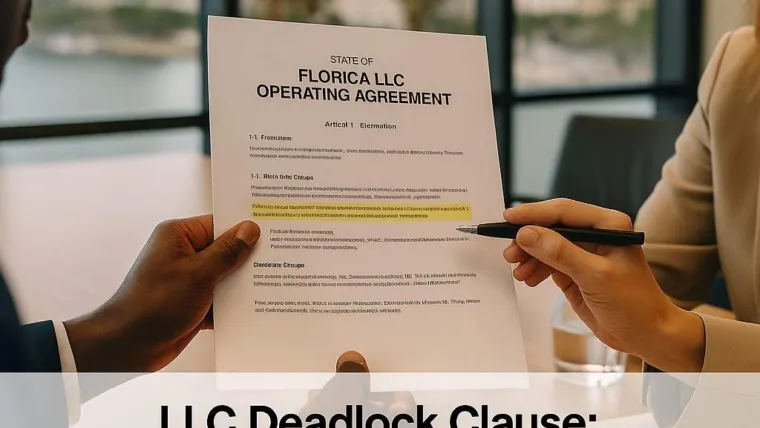 LLC Member Deadlock: The Clause That Saves Friendships (and the Company)